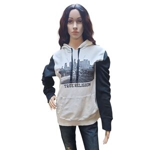True Religion Black/White Graphic Hoodie
